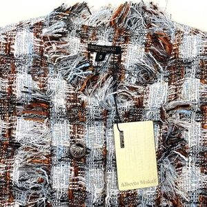 Alberto Makali Luxe Plaid Tweed Jacket